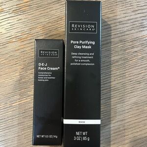 Revision Skincare Pore Purifying Clay Mask & D·E·J Face Cream - Black Packaging